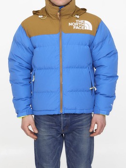 The North Face: Синий пуховик 