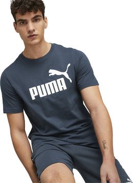 PUMA: Синяя футболка Essentials