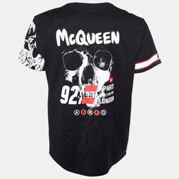 Alexander McQueen: Чёрная футболка Skull