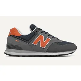 New Balance: Серые кроссовки 
