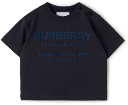 Burberry: Тёмная футболка Horseferry