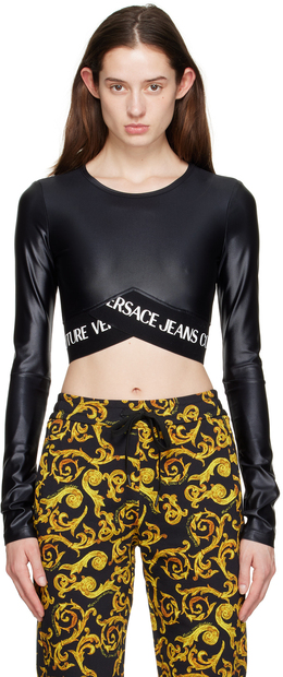 Versace Jeans Couture: Чёрная футболка 