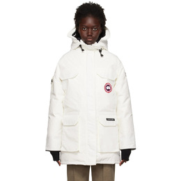 Canada Goose: Белый пуховик Expedition