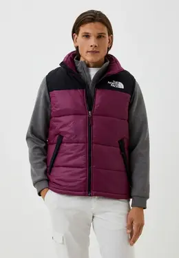 The North Face: Фиолетовый жилет 