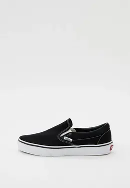 Vans: Чёрные мокасины 