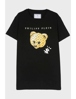 PHILIPP PLEIN JUNIOR: Чёрная футболка 