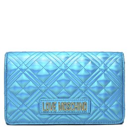 Love Moschino: Голубой клатч