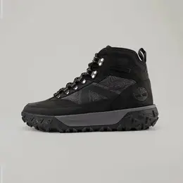 Timberland: Чёрные ботинки 