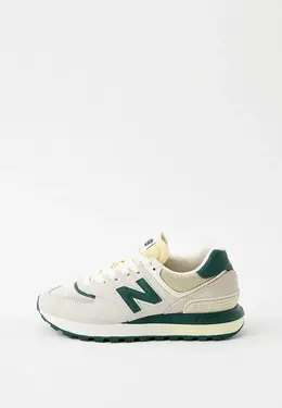 New Balance: Белые кроссовки