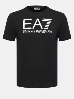 EA7 Emporio Armani: Чёрная футболка 