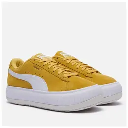 PUMA: Жёлтые кроссовки  Suede Mayu