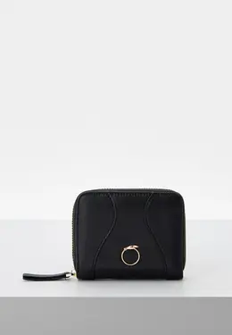 Trussardi: Чёрный кошелёк 