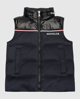 Moncler ENFANT: Синий жилет 