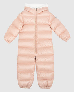 Moncler ENFANT: Розовый комбинезон 