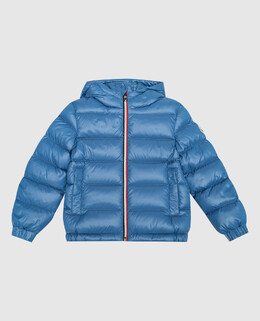 Moncler ENFANT: Голубой пуховик  New Aubert