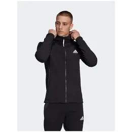 adidas: Чёрная толстовка 