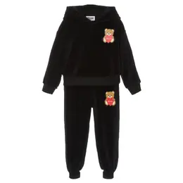 Moschino Kids: Чёрный свитшот