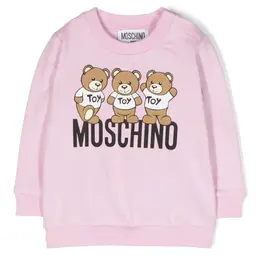 Moschino Kids: Розовый свитшот