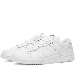 Nike: Белые кроссовки Dunk Low