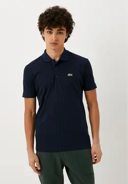 Lacoste: Синее поло 