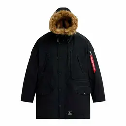 ALPHA INDUSTRIES: Чёрный пуховик 