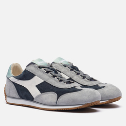 Diadora: Серые кроссовки Heritage Equipe