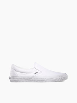 Vans: Белые кеды Classic Slip On