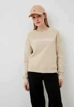 Tommy Hilfiger: Бежевый свитшот 