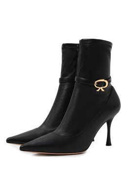 Gianvito Rossi: Чёрные ботинки 