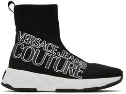 Versace Jeans Couture: Чёрные кроссовки 