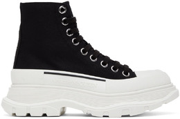 Alexander McQueen: Чёрные кеды  Tread Slick