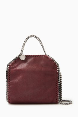 Stella McCartney: Фиолетовая сумка-шоппер Tiny Falabella