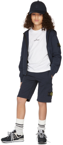 Stone Island Junior: Тёмные шорты 