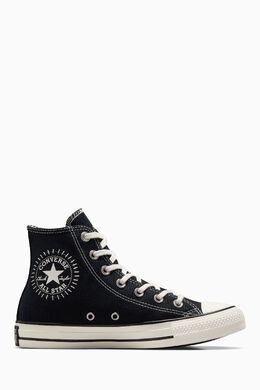 Converse: Чёрные кеды  Chuck Taylor All Star