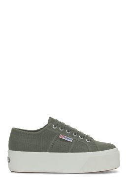 Superga: Зелёные кроссовки 