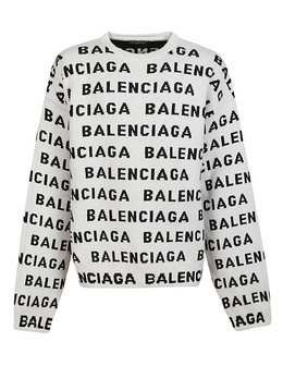 Balenciaga: Свитшот из шерсти 