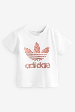 Adidas: Белая футболка Originals