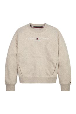 Tommy Hilfiger: Белый свитер  Essential