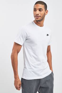 Nike: Белая футболка 