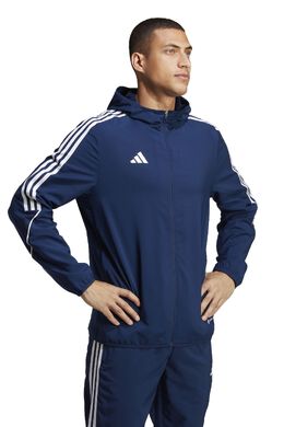 Adidas: Синяя куртка Tiro