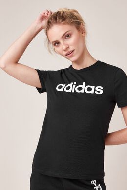 Adidas: Чёрная футболка 