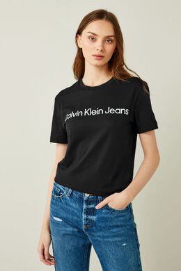 Calvin Klein Jeans: Чёрная футболка 