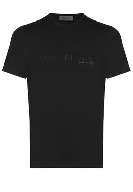 CORNELIANI: Чёрная футболка 