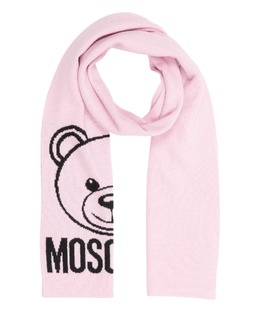 Moschino: Розовый шарф  Teddy Bear