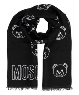 Moschino: Чёрный шарф  Teddy Bear