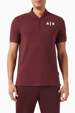 Armani Exchange: Хлопковое поло AX