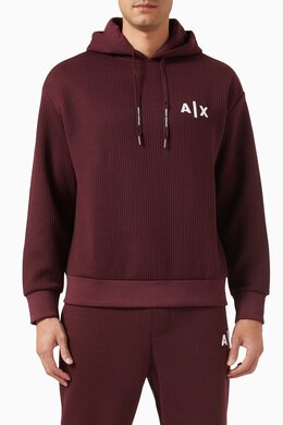 Armani Exchange: Бордовая толстовка AX