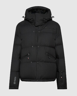 Moncler Grenoble: Чёрный пуховик 