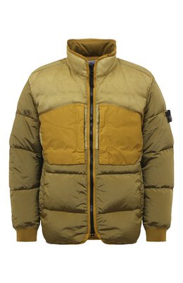 Stone Island: Пуховик с воротником 