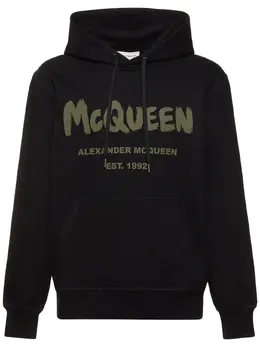 ALEXANDER MCQUEEN: Хлопковая толстовка  Graffiti